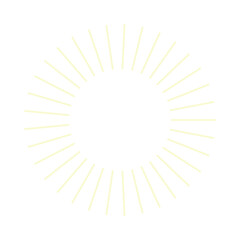  An abstract isolated retro boho sunburst shape design element.