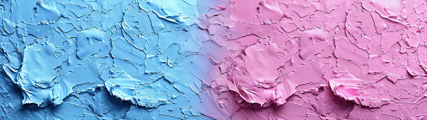 Dynamic abstract background with a mixed of pink and blue oil paint strokes, can be utilized for printed materials such as brochures, flyers, and business cards.