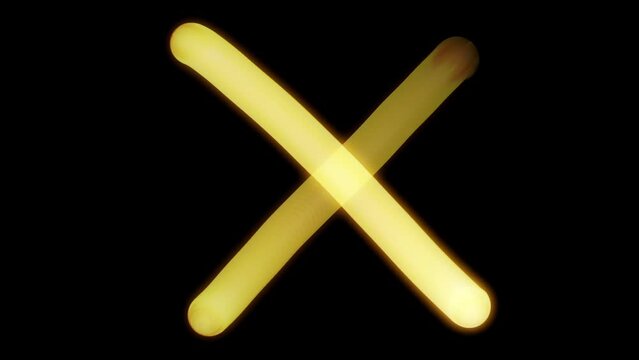 Light Painting Element - Cross X Check Mark