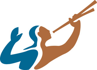 illustration of a man in a pool