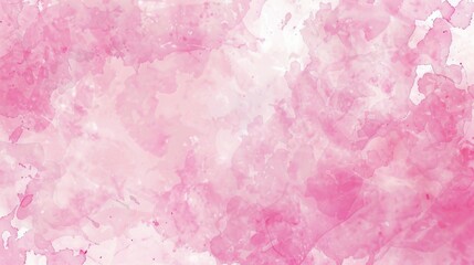 Pale Pink Background. Watercolor Style Illustration with Abstract Designs and Copy Space