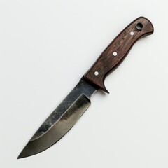 High-resolution image of a knife isolated on a white background, showcasing its design and features.
