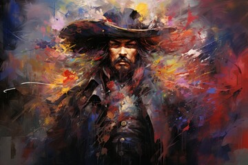 A legendary and feared pirate captain, commanding a crew of cutthroats and plundering the high seas. - Generative AI