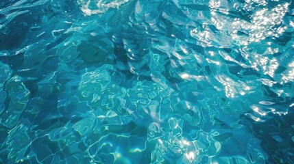 Texture background of blue ocean water surface