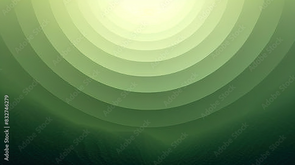 Poster a photo displays a green background and a white circle centered within it, repeated for a second ima