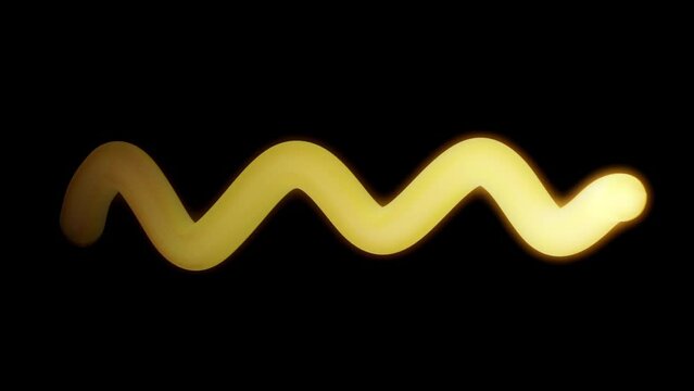 Light Painting Element - Wavy Line Strokes