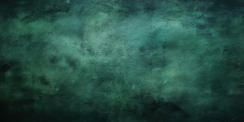Naklejka premium Abstract background rude grunge deep green texture, distressed, aged concrete wall with stains, cracks and patterns, backdrop for design