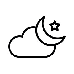 moon sign symbol vector icon