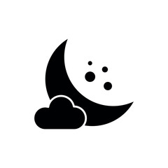 moon sign symbol vector icon