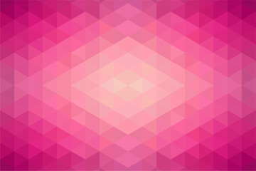 Obraz premium Gradient mosaic magenta background. Geometric abstract soft tone pixel background. Low poly background. 
