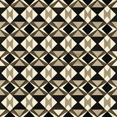 Minimalist Black and White Geometric Seamless Pattern - Modern Design for Elegant Backgrounds and Textiles