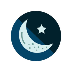 moon sign symbol vector icon