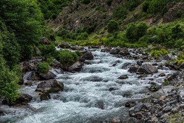 A stream fed by the snow of the Ka&ccedil;kar Mountains