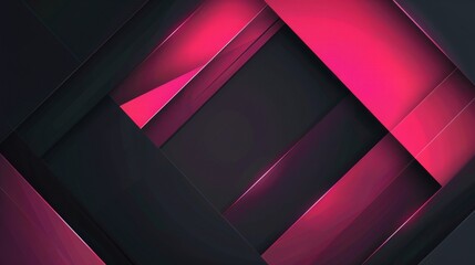 An abstract background with combined shapes of pink and black blocks.