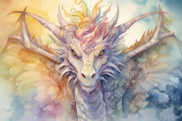 A wise and ancient dragon, with scales that shimmer in the sunlight and the power of ancient magic. - Generative AI
