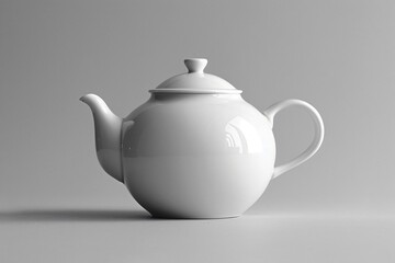 Teapot with lid on table