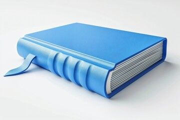 Close-up blue book ribbon