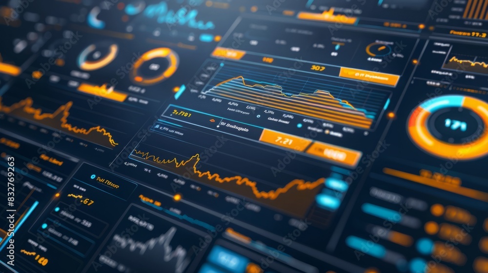 Poster multiple dashboards displaying real-time data and information are mounted on a wall in a control roo