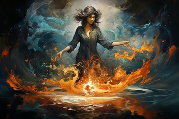 A master of elemental magic, manipulating fire, water, earth, and air with ease. - Generative AI