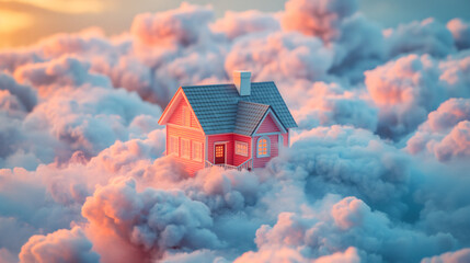 Dream house on the clouds