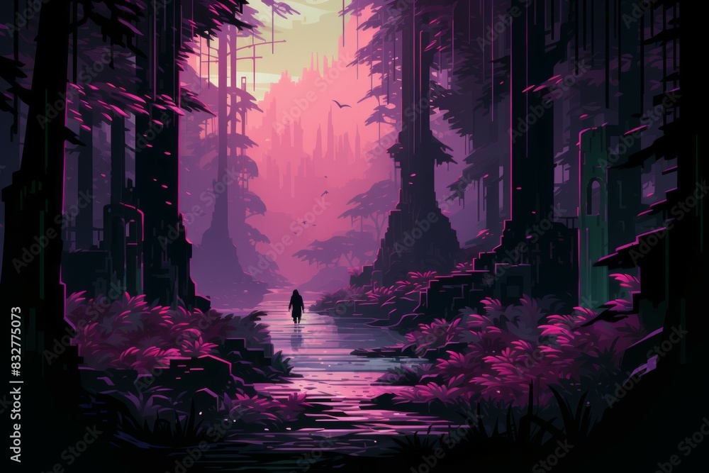 Wall mural a stealthy and elusive rogue, moving in shadows and striking with deadly precision. - generative ai