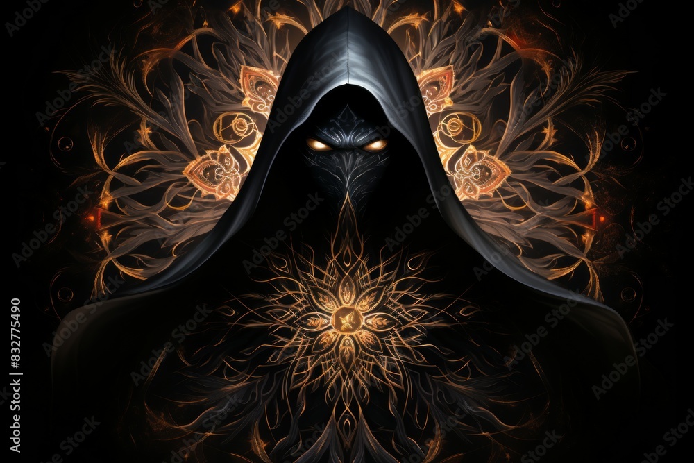 Wall mural a stealthy and elusive rogue, moving in shadows and striking with deadly precision. - generative ai