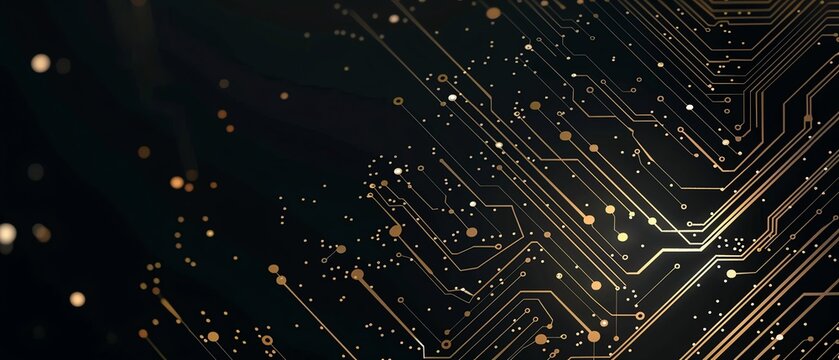 The image is a circuit board with many small electronic components on it