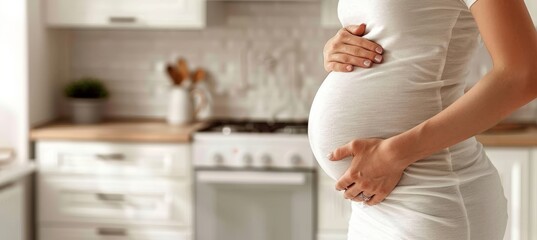 Selective focus on pregnant woman receiving vaccination for improved search relevance