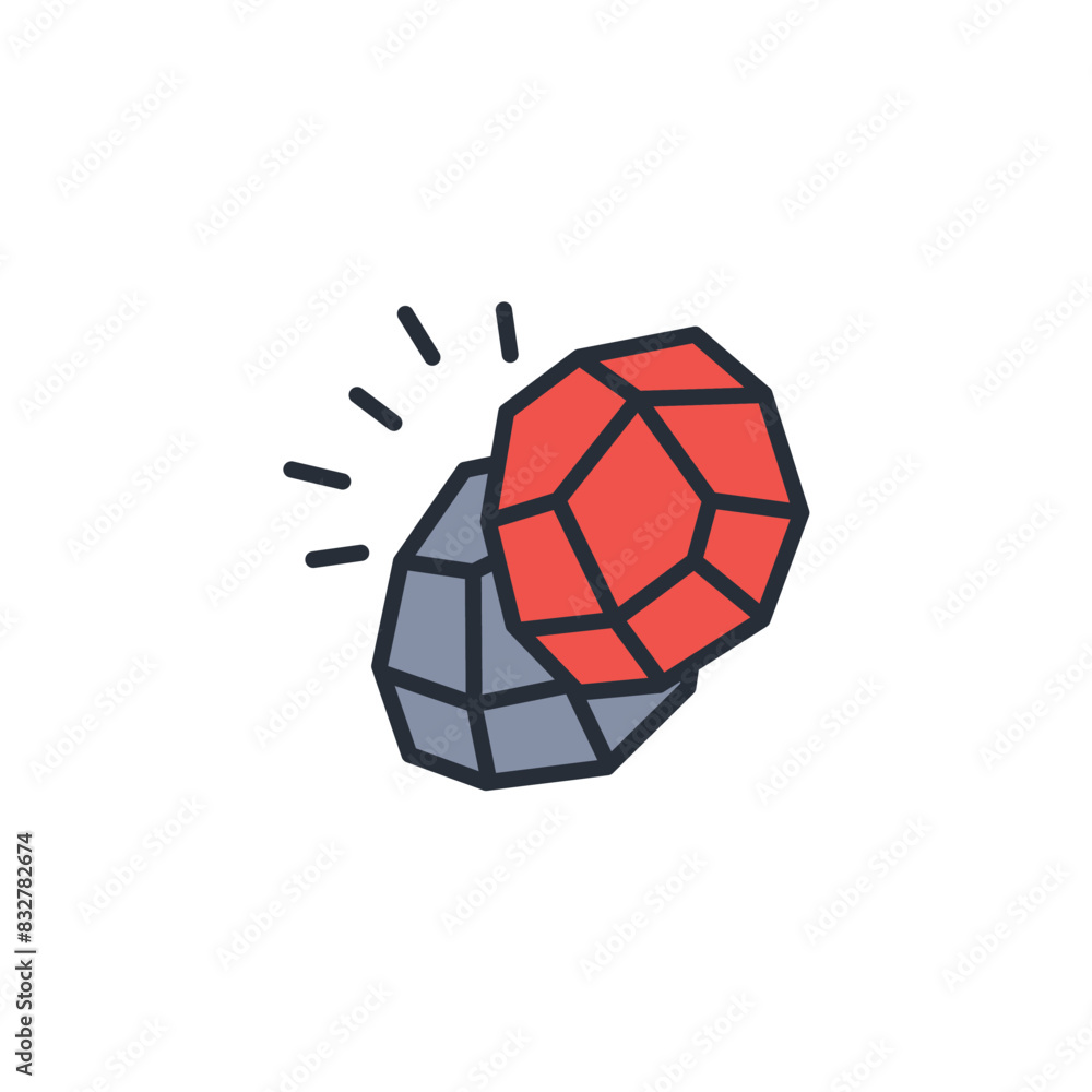 Poster ore icon. vector.editable stroke.linear style sign for use web design,logo.symbol illustration.