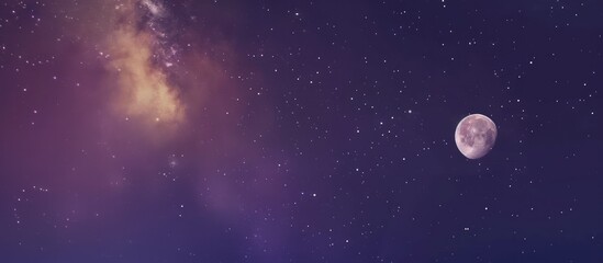 Fototapeta premium colorful gradient night sky.