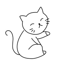 cute cat doodle