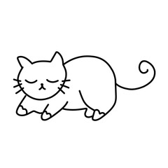 cute cat doodle