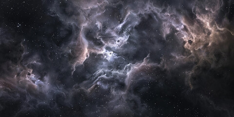 Fototapeta premium Dark nebula texture, black and dark gray