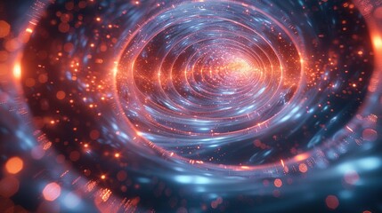 Fototapeta premium An otherworldly background of swirling vortex and interdimensional pathways