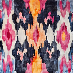 The ikat pattern is a mesmerizing display of craftsmanship, characterized by its intricate designs and vibrant colors. Originating from various cultures around the world, this ancient dyeing technique