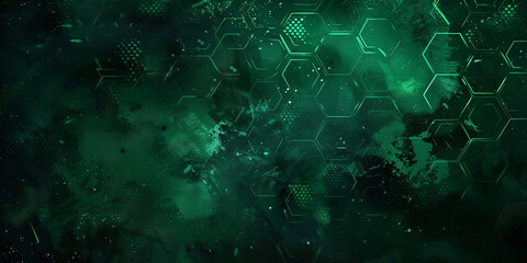 E-sports rank background, emerald, dark