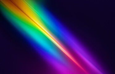 Abstract light trails on the dark background