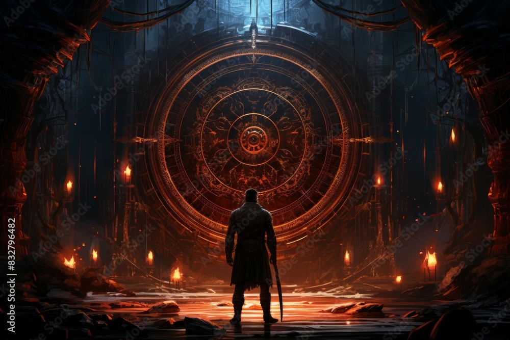 Canvas Prints a master of archery, striking distant targets with unparalleled accuracy. - generative ai