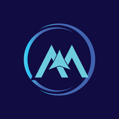 Letter AA with Arrow