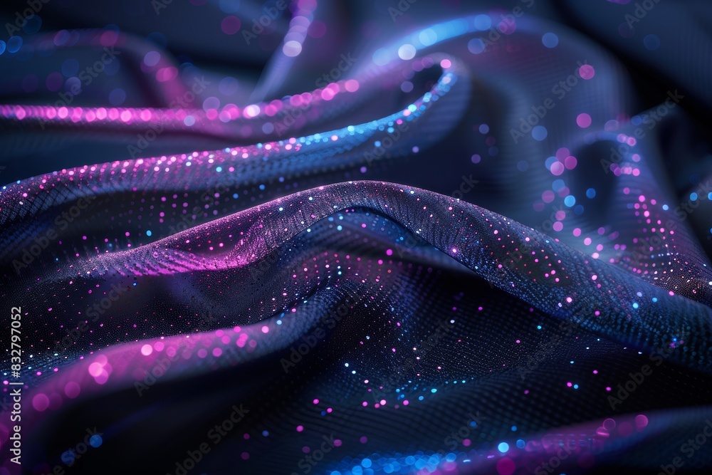 Aufkleber dynamic holographic surface with shifting iridescent colors for depth and movement