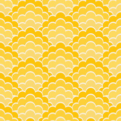 Retro1950s stylized floral seamless pattern design.