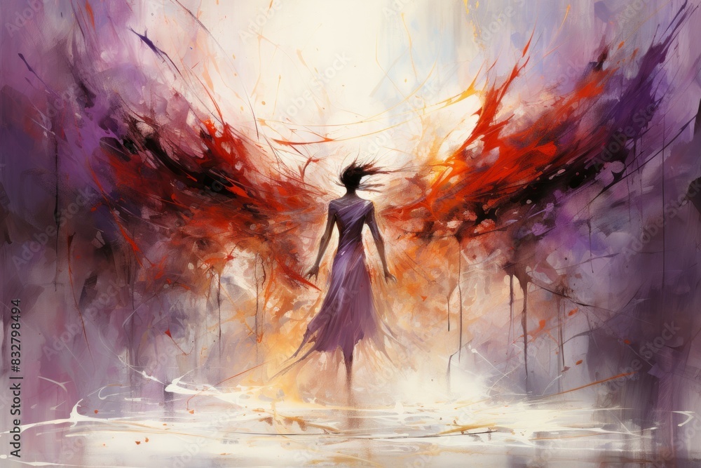 Wall mural a resilient and steadfast guardian, shielding allies from harm with unwavering resolve. - generative
