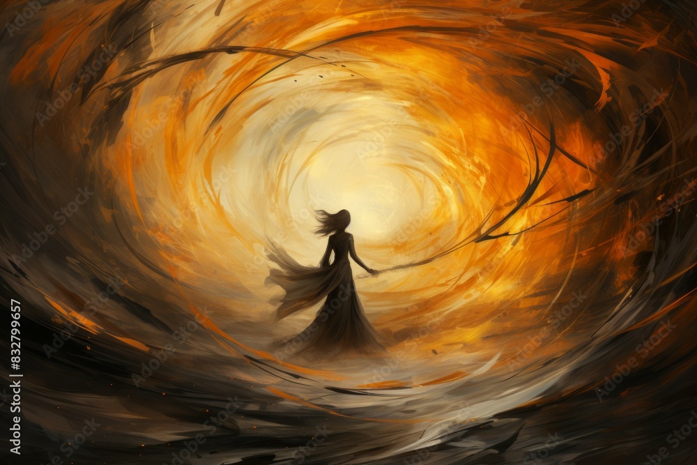 Wall mural a resilient and steadfast guardian, shielding allies from harm with unwavering resolve. - generative