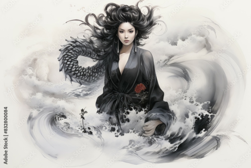 Wall mural a resilient and steadfast guardian, shielding allies from harm with unwavering resolve. - generative