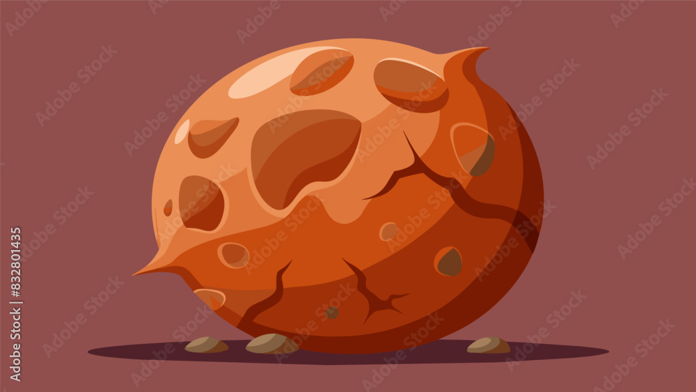 Poster the image of a large cled ball of clay with harsh indentations and crevices representing the weight 