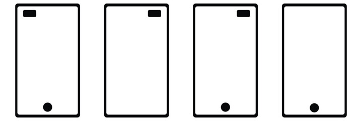 Ringing phone simple icon set. Smartphone ringing. Phone sign. Vector. smart phone icon set. smartphone. Eps10 .