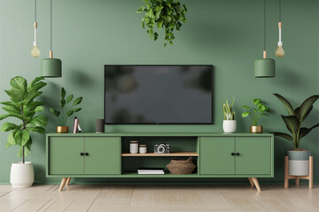 TV cabinet in a scandinavian decor living room