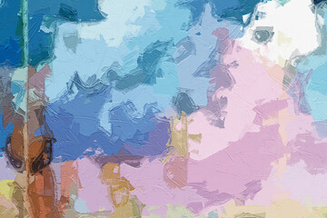 Oil paintings and various flowers, roses, peonies, cats, dogs, rabbits, small rivers, and forests are beautiful