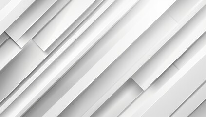 Obraz premium Abstract white background with diagonal lines and light grey color 