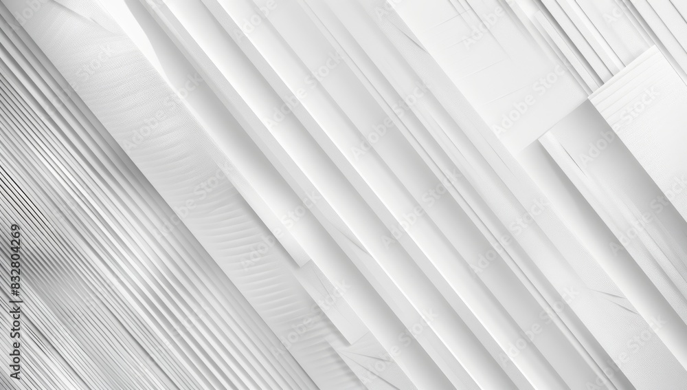 Poster abstract white background with diagonal lines and light grey color